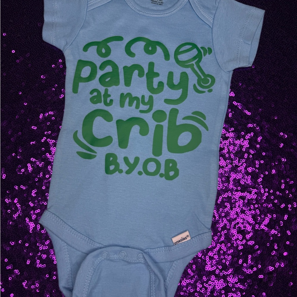 Green and Blue Bodysuit with Playful Design